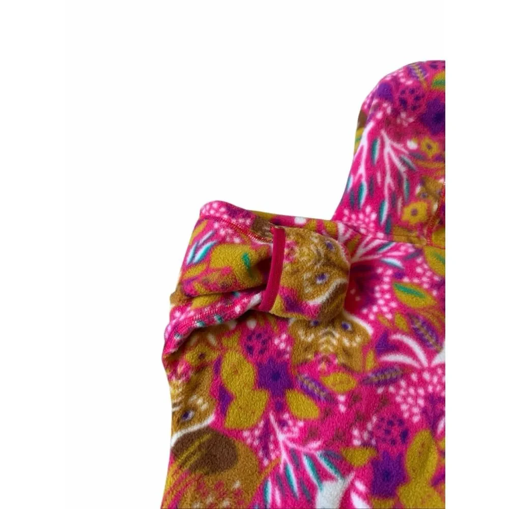 Patagonia Infant Synchilla Fleece Bunting Pink Foxes Birds 12 months‎
